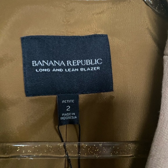 Banana Republic Long and Lean tan blazer - Picture 4 of 4